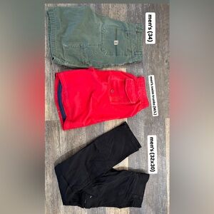 Kids Green Cargo Shorts